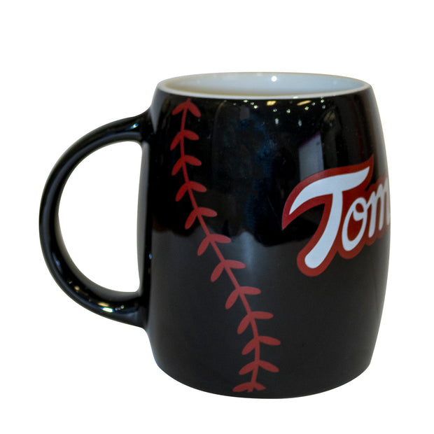 Taza Barril Negra TOM Guinda 24