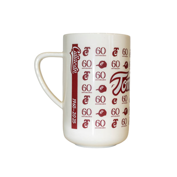 Taza Beige TOM 60 Aniversario Guinda 25