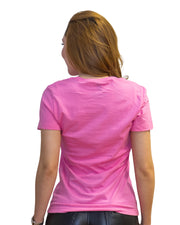 Playera Rosa Flowed Heart TOM 24 Dama