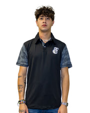 Playera Polo Ruler Negra Mng Camo TC 24 Caballero