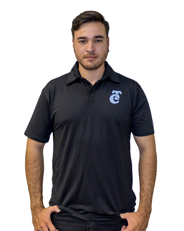 Playera Polo Negra TC 24 Caballero