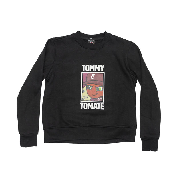 Hoodie All Blk Tommy Tomate 24 Niño