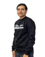 Hoodie All Negro Puente Los Tom 24 Caballero