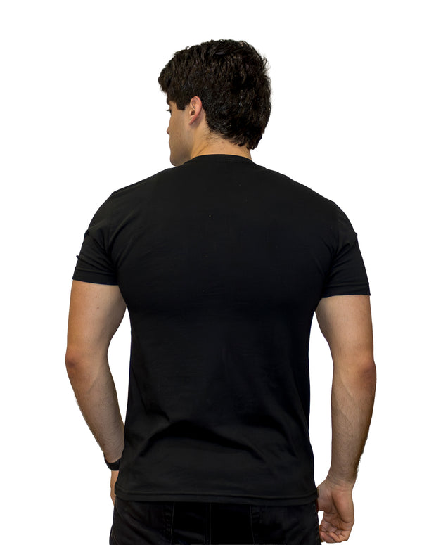 Playera Negra Beer Club 25 Caballero