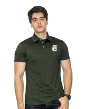 Playera Polo Lines Olivo TC 25 Caballero