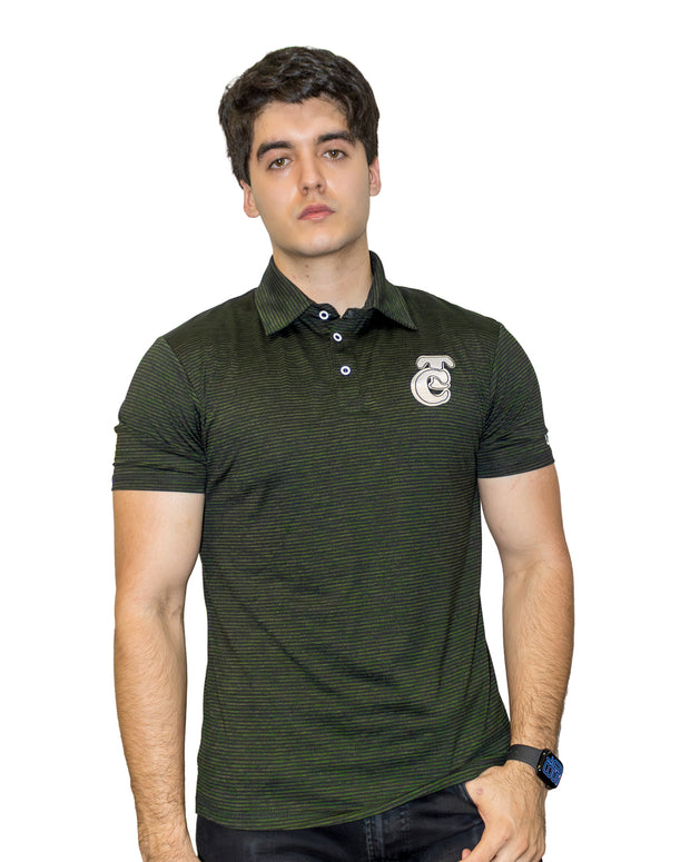 Playera Polo Lines Olivo TC 25 Caballero