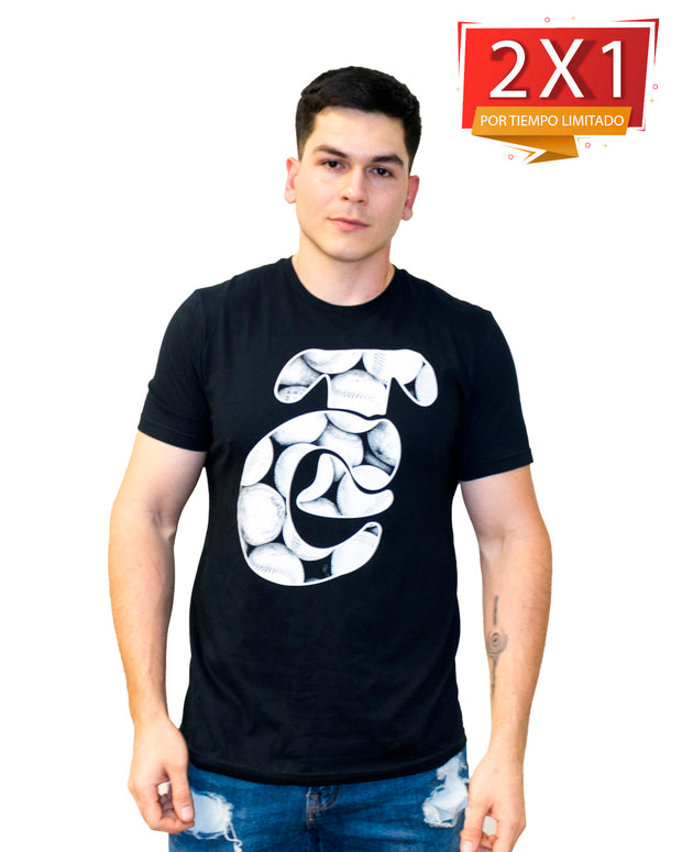 Playera TC Old Ball BLK 24 Caballero