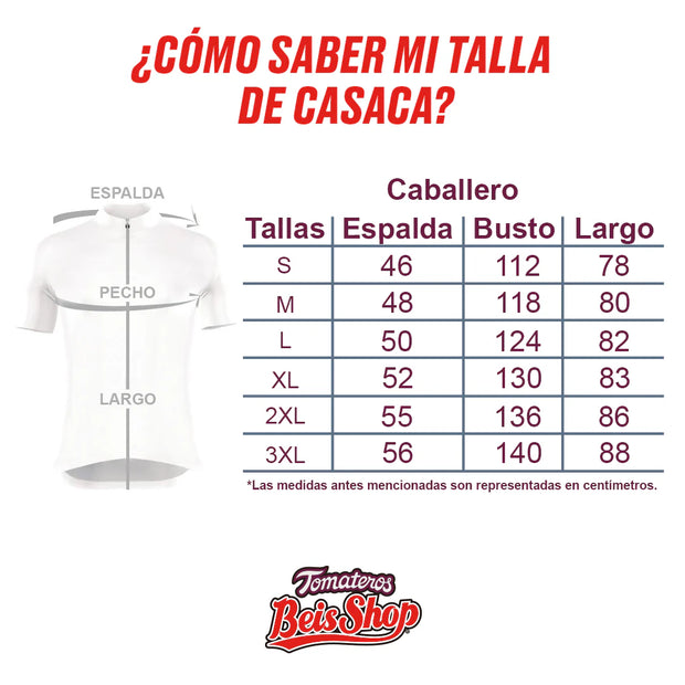 Casaca oficial Home Bone Blanca TOM Guinda Caballero