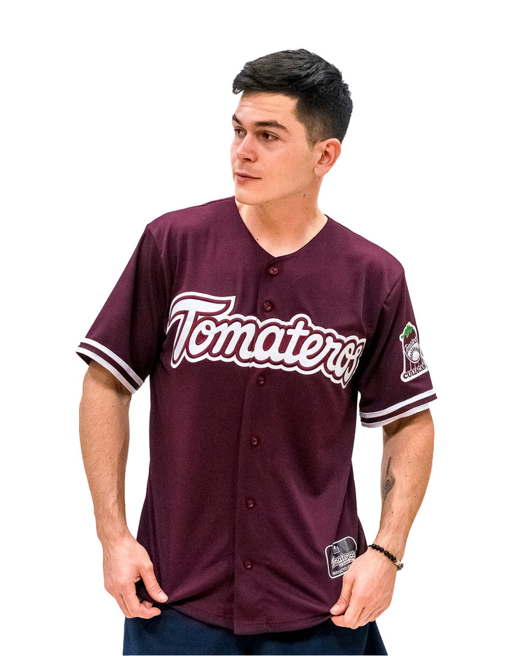 Casaca Oficial Tomateros de Culiacán Guinda Blanco Caballero
