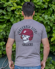 Playera Skull Base Life Gris 22 Caballero